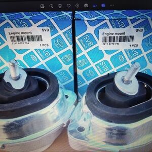 Engine Mount - Silver and Black BMW X5
